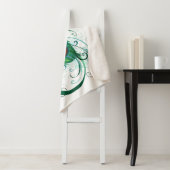 Unendlichkeitssymbol mit Peacock Feather Sherpadecke (Beispiel)