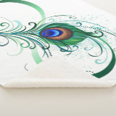 Unendlichkeitssymbol mit Peacock Feather Sherpadecke (3/4)
