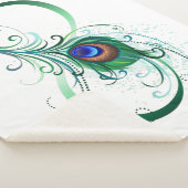 Unendlichkeitssymbol mit Peacock Feather Sherpadecke (3/4)