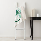 Unendlichkeitssymbol mit Peacock Feather Sherpadecke (Beispiel)