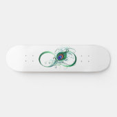 Unendlichkeitssymbol mit Peacock Feather Skateboard (Horizontal)