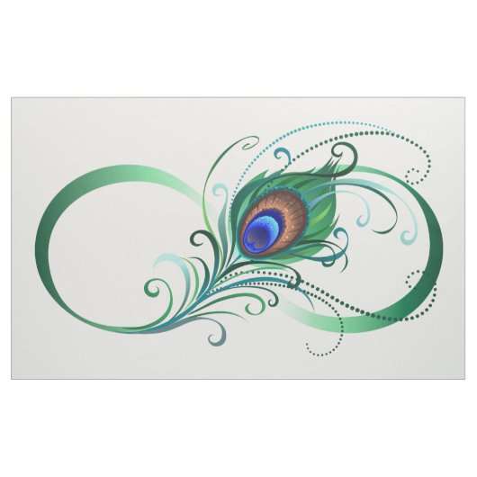 Unendlichkeitssymbol mit Peacock Feather Stoff (Yard (91,4 cm))