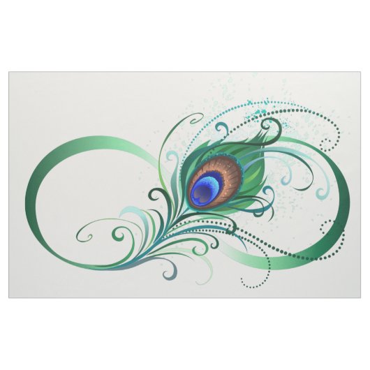 Unendlichkeitssymbol mit Peacock Feather Stoff (Yard (91,4 cm))