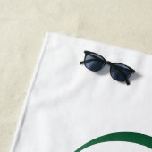 Unendlichkeitssymbol mit Peacock Feather Strandtuch (Beispiel)