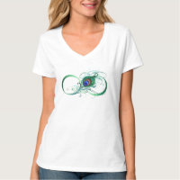 Unendlichkeitssymbol mit Peacock Feather
