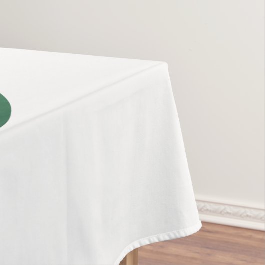 Unendlichkeitssymbol mit Peacock Feather Tischdecke (Beispiel)