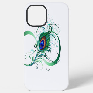 Unendlichkeitssymbol mit Pfauenfeder iPhone 12 Pro Max Hülle