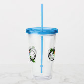 Unendlichkeitssymbol mit Rainbow-Rose Acryltrinkbecher (Rechts)