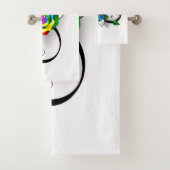 Unendlichkeitssymbol mit Rainbow-Rose Badhandtuch Set (Insitu)