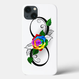 Unendlichkeitssymbol mit Rainbow-Rose Case-Mate iPhone Hülle