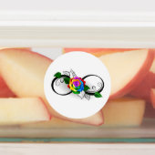 Unendlichkeitssymbol mit Rainbow-Rose Etiketten (Befestigt)
