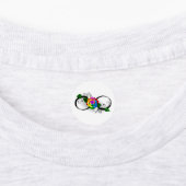 Unendlichkeitssymbol mit Rainbow-Rose Etiketten (Befestigt)