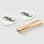 Unendlichkeitssymbol mit Rainbow-Rose Fächer (Non-assembled)