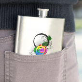 Unendlichkeitssymbol mit Rainbow-Rose Flachmann (Beispiel)