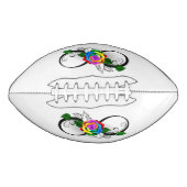 Unendlichkeitssymbol mit Rainbow-Rose Football (Vorderseite)