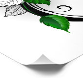 Unendlichkeitssymbol mit Rainbow-Rose Fotodruck (Ecke)