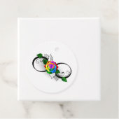 Unendlichkeitssymbol mit Rainbow-Rose Geschenkanhänger (Beispiel)