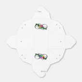 Unendlichkeitssymbol mit Rainbow-Rose Geschenkschachtel (Ungefaltet)