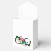 Unendlichkeitssymbol mit Rainbow-Rose Geschenkschachtel (Geöffnet)