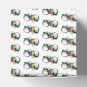 Unendlichkeitssymbol mit Rainbow-Rose Geschenkschachtel (Oben)