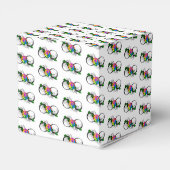 Unendlichkeitssymbol mit Rainbow-Rose Geschenkschachtel (Rückseite)