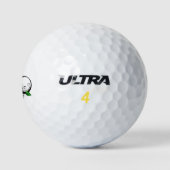 Unendlichkeitssymbol mit Rainbow-Rose Golfball (Logo)