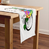 Unendlichkeitssymbol mit Rainbow-Rose Kurzer Tischläufer (Beispiel)