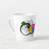 Unendlichkeitssymbol mit Rainbow-Rose Milchtasse (Linke Ecke)