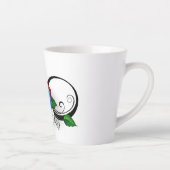Unendlichkeitssymbol mit Rainbow-Rose Milchtasse (Rechts)