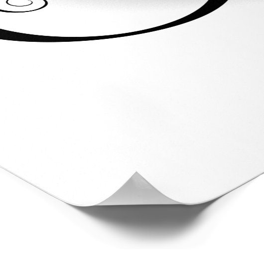 Unendlichkeitssymbol mit Rainbow-Rose Poster (Ecke)