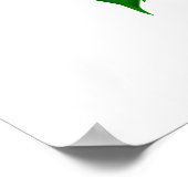 Unendlichkeitssymbol mit Rainbow-Rose Poster (Ecke)