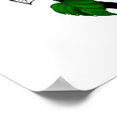 Unendlichkeitssymbol mit Rainbow-Rose Poster (Ecke)