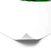 Unendlichkeitssymbol mit Rainbow-Rose Poster (Ecke)