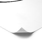 Unendlichkeitssymbol mit Rainbow-Rose Poster (Ecke)