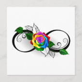 Unendlichkeitssymbol mit Rainbow-Rose Programm (Vorderseite)