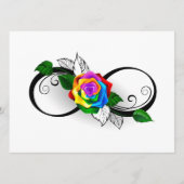 Unendlichkeitssymbol mit Rainbow-Rose Programm (Vorderseite)