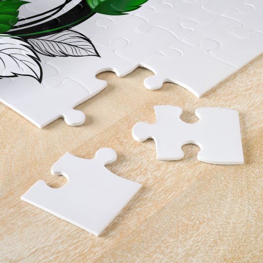 Unendlichkeitssymbol mit Rainbow-Rose Puzzle (Seite)