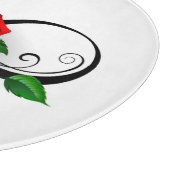 Unendlichkeitssymbol mit Rainbow-Rose Schneidebrett (Ecke)