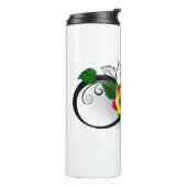 Unendlichkeitssymbol mit Rainbow-Rose Thermosbecher (Nach links gedreht)