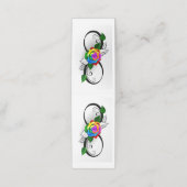 Unendlichkeitssymbol mit Rainbow-Rose Treuekarte (Außenseite Aufgefaltet)