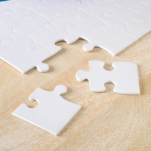 Unendlichkeitssymbol mit Regenbogen-Feder Puzzle (Seite)