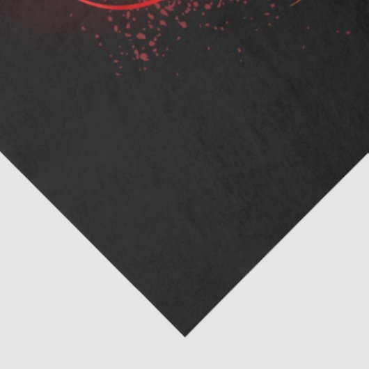 Unendlichkeitssymbol mit Regenbogen-Feder Seidenpapier (Ausschnitt)