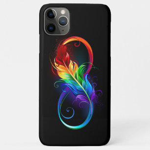 Unendlichkeitssymbol mit Regenbogenfeder Case-Mate iPhone Hülle
