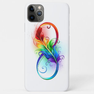 Unendlichkeitssymbol mit Regenbogenfeder Case-Mate iPhone Hülle