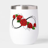 Unendlichkeitssymbol mit Rote Rosen (Rückseite)