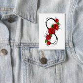 Unendlichkeitssymbol mit Rote Rosen Button (Insitu)