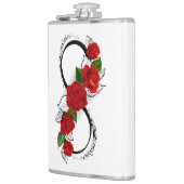 Unendlichkeitssymbol mit Rote Rosen Flachmann (Links)