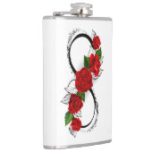 Unendlichkeitssymbol mit Rote Rosen Flachmann (Rechts)