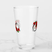 Unendlichkeitssymbol mit Rote Rosen Glas (Links)