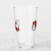 Unendlichkeitssymbol mit Rote Rosen Glas (Rechts)